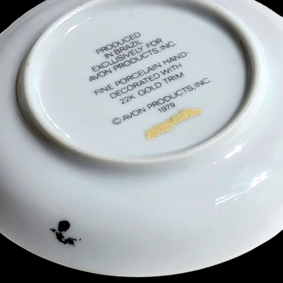 1979 Vintage Avon Fine Porcelain 4" Butterflies Plate - Picture 6 of 6